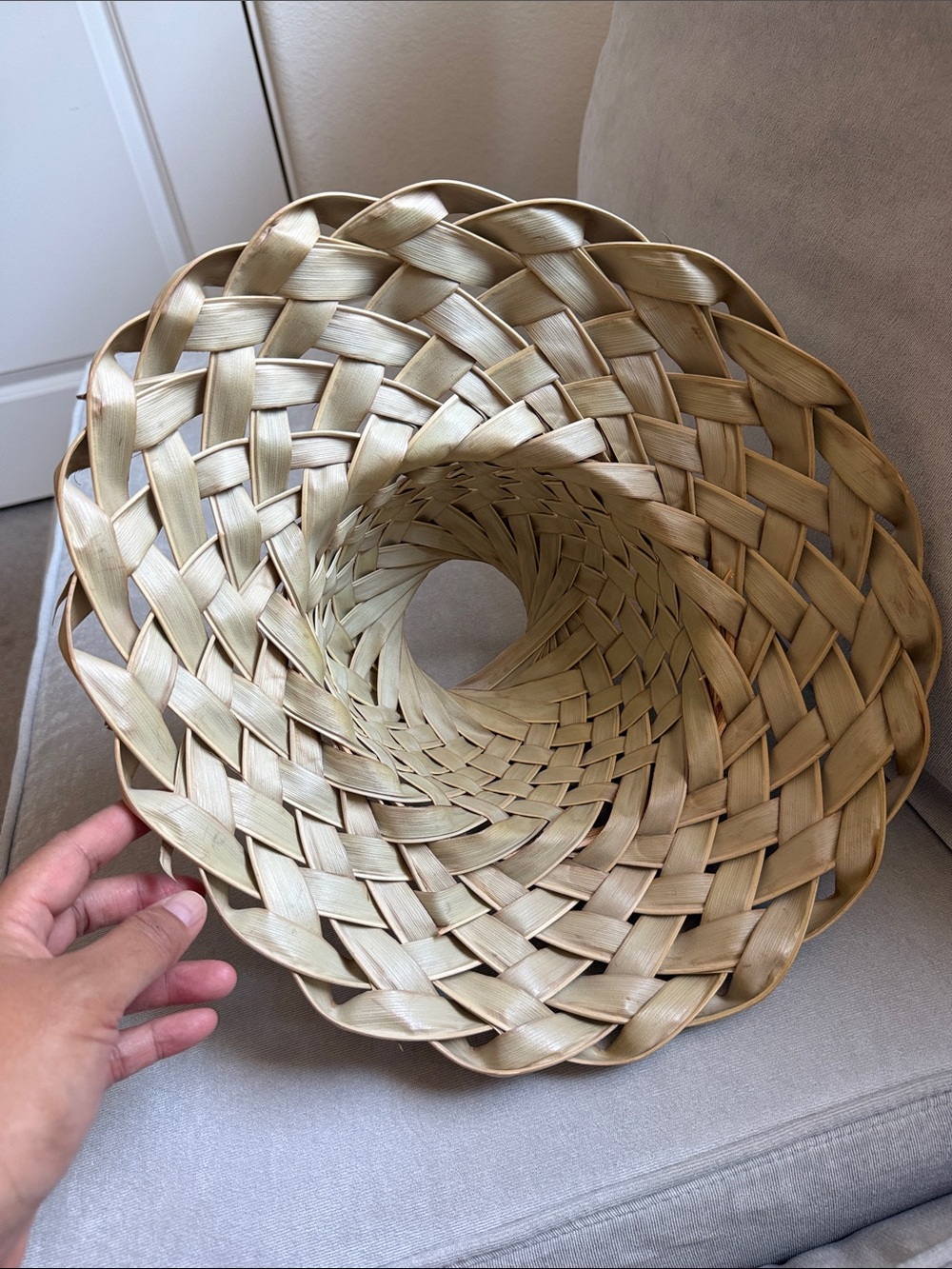 Coconut Frond Sun Hat Handmade - Picture 2 of 3